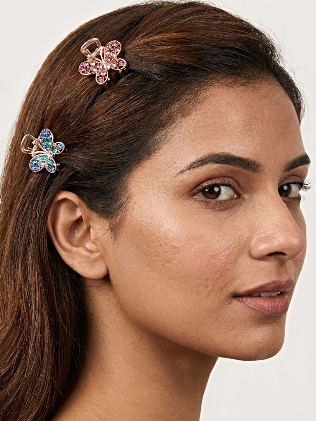 Proplady Women Set of 2 Embellished Claw Clip