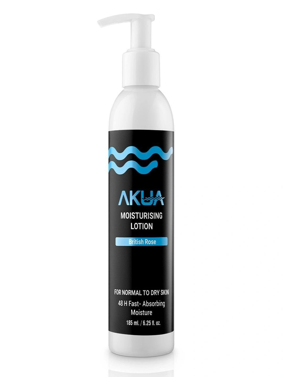 AKUA British Rose Moisturising Lotion With Aloe Vera - 185 ml