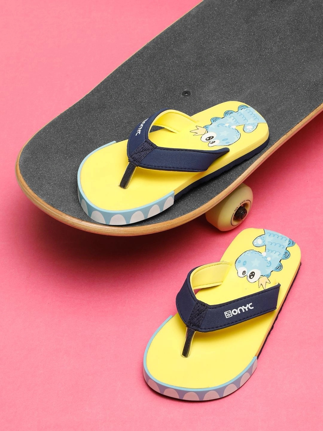 ONYC Unisex Kids Printed Thong Flip-Flops