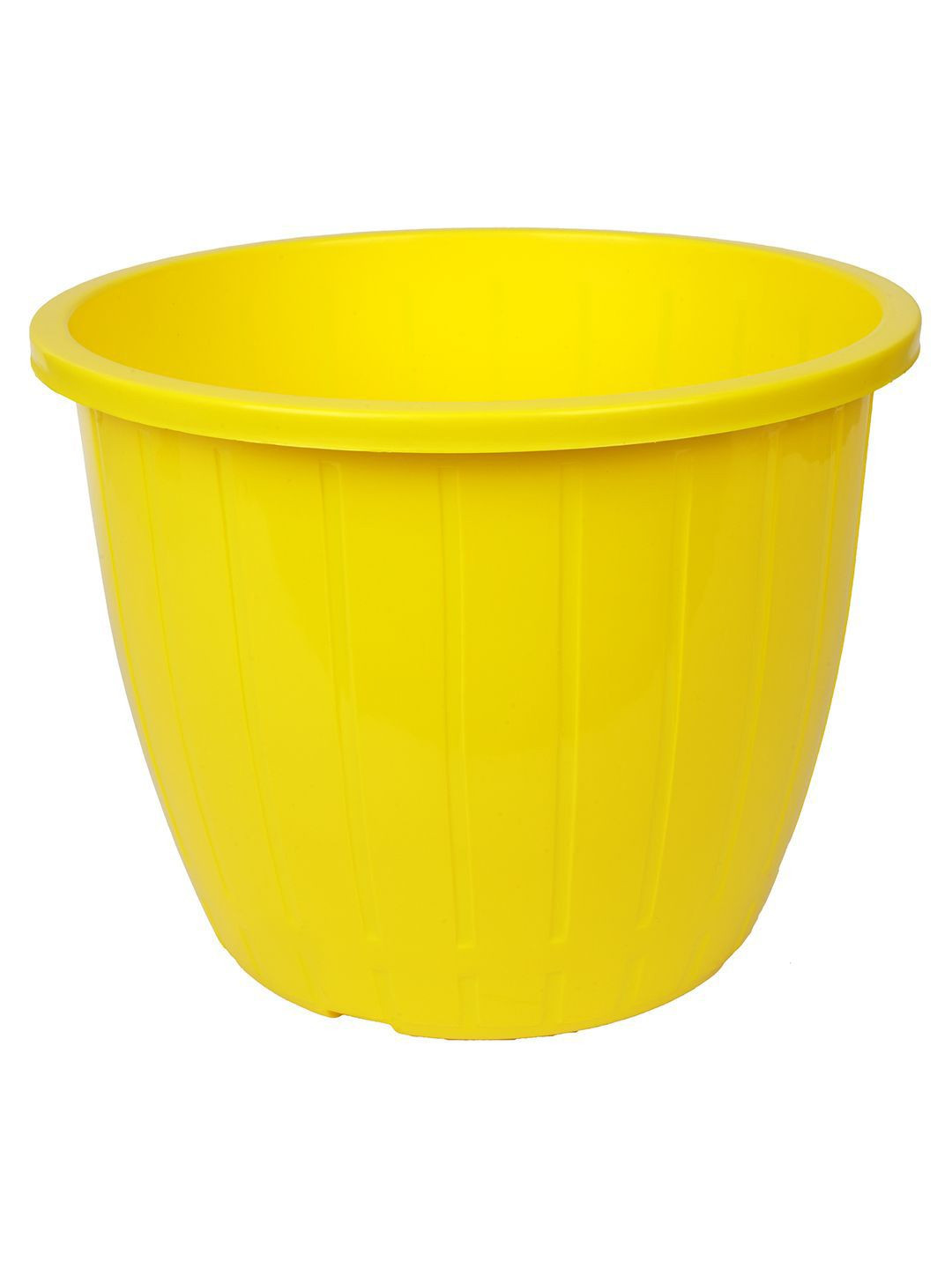 Kuber Industries Yellow Pack of 1 Duro-Design Flower Planters