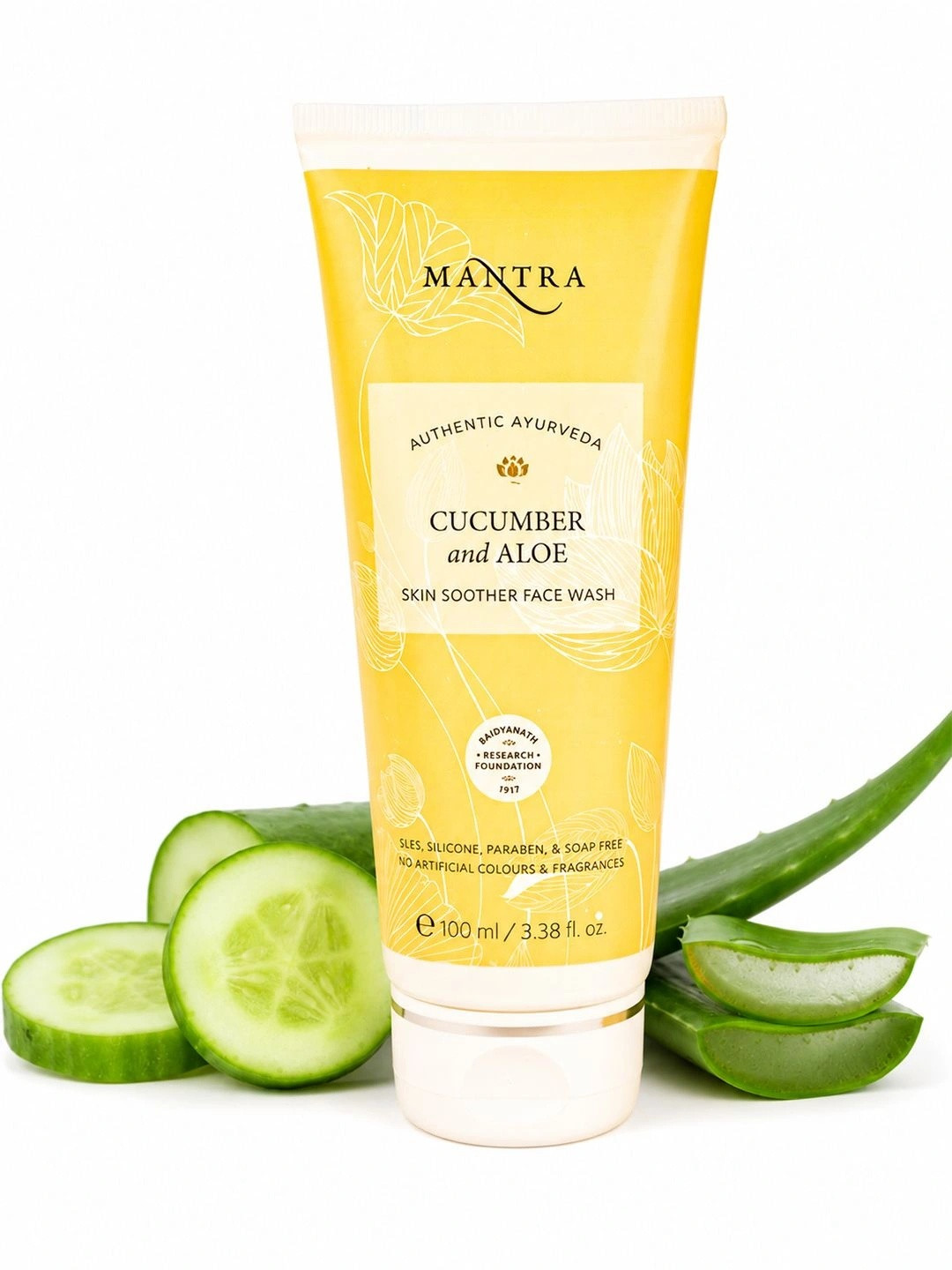 Mantra Herbal Cucumber & Aloe Skin Soother Face Wash - 100 ml