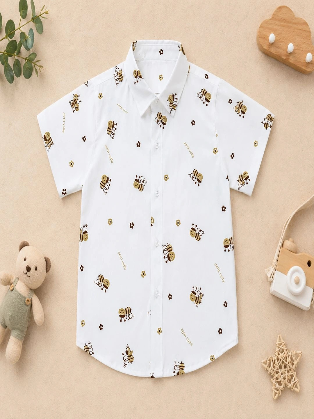 DANGAR Unisex Kids Premium Floral Opaque Printed Casual Shirt
