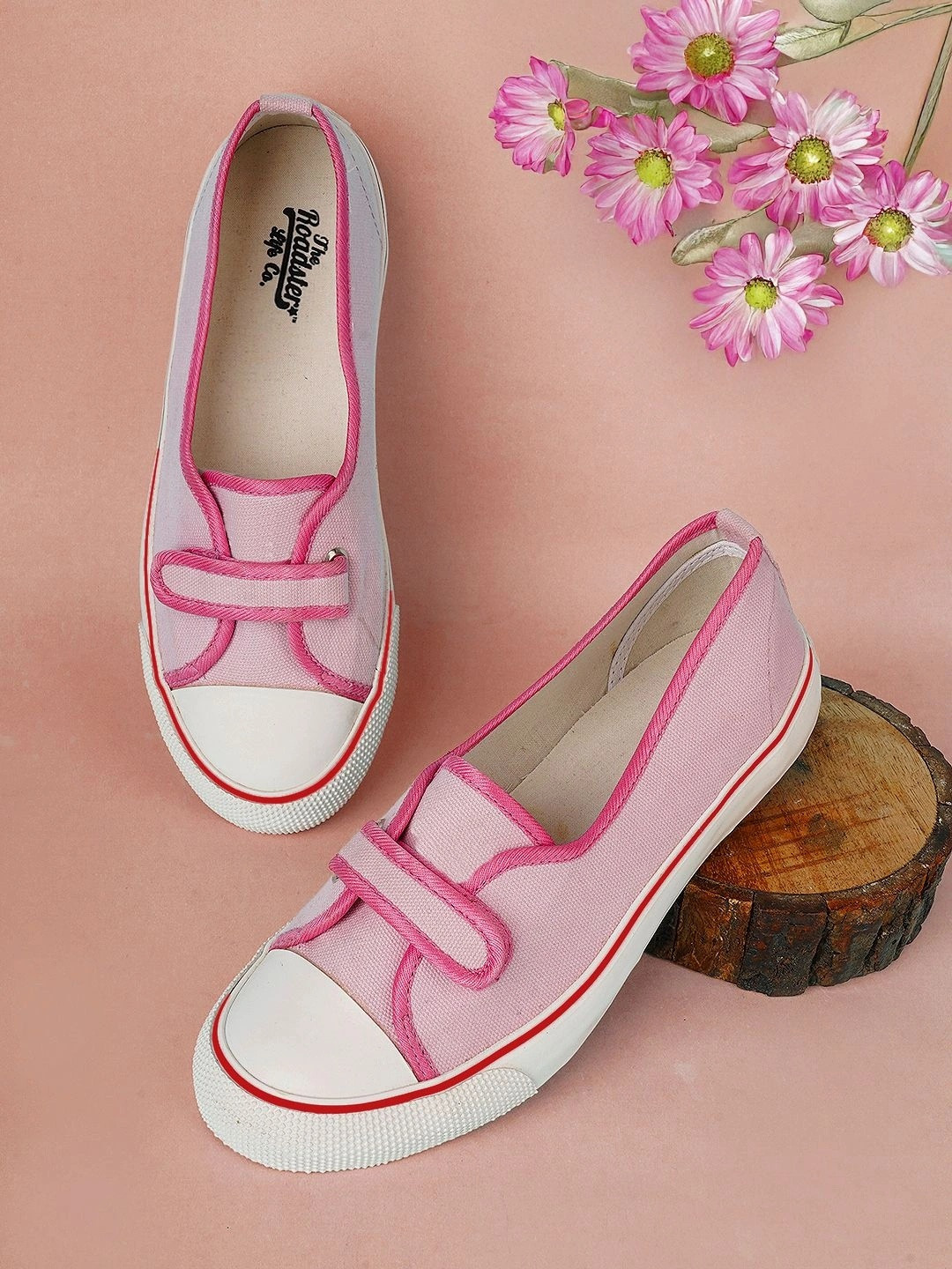 Roadster Women Pink Velcro Casual Sneakers