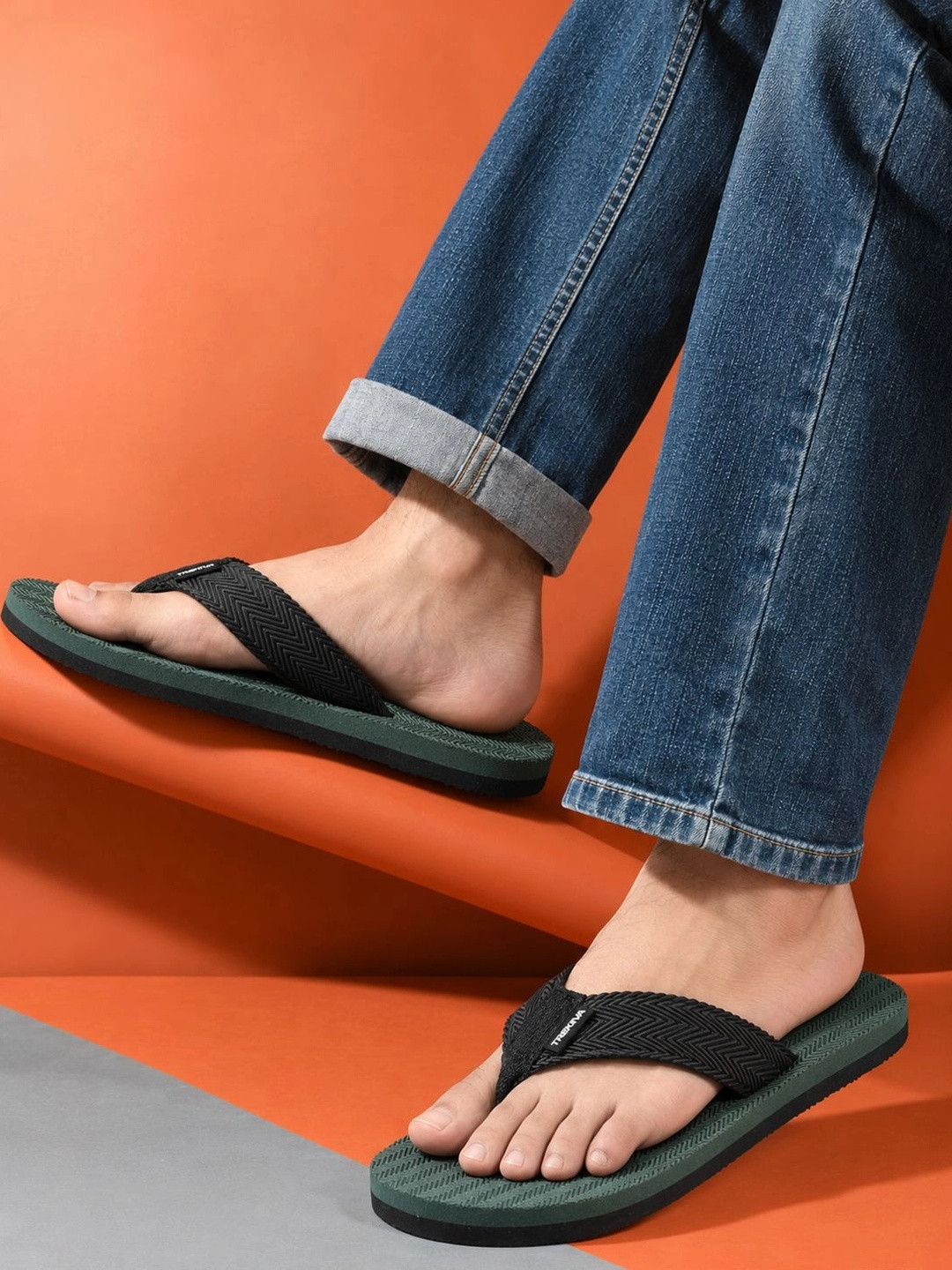 Trekiva Men Self Design Flexible & Durable Thong Flip-Flops
