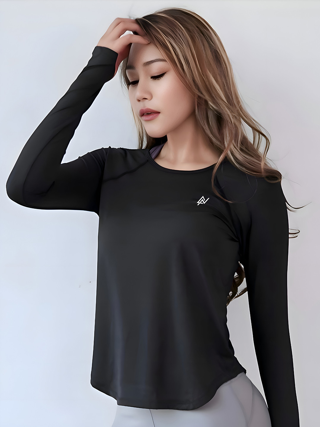NEXSUS Women Full Sleeve Casual Fit Activewear TShirt
