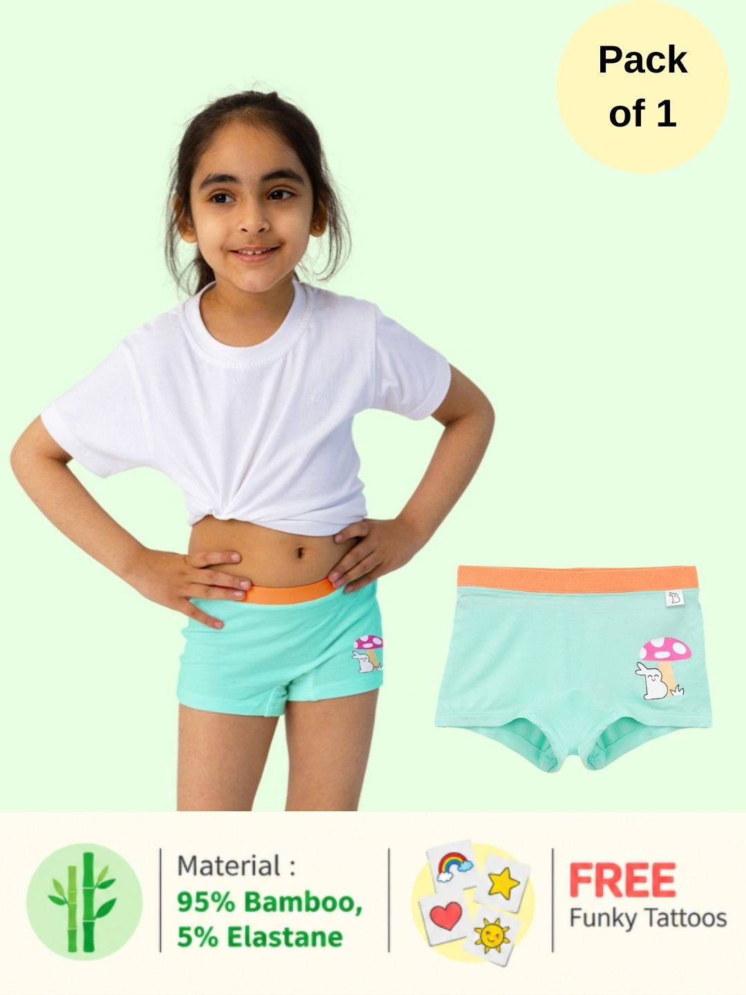 SuperBottoms Girls Printed Shorts