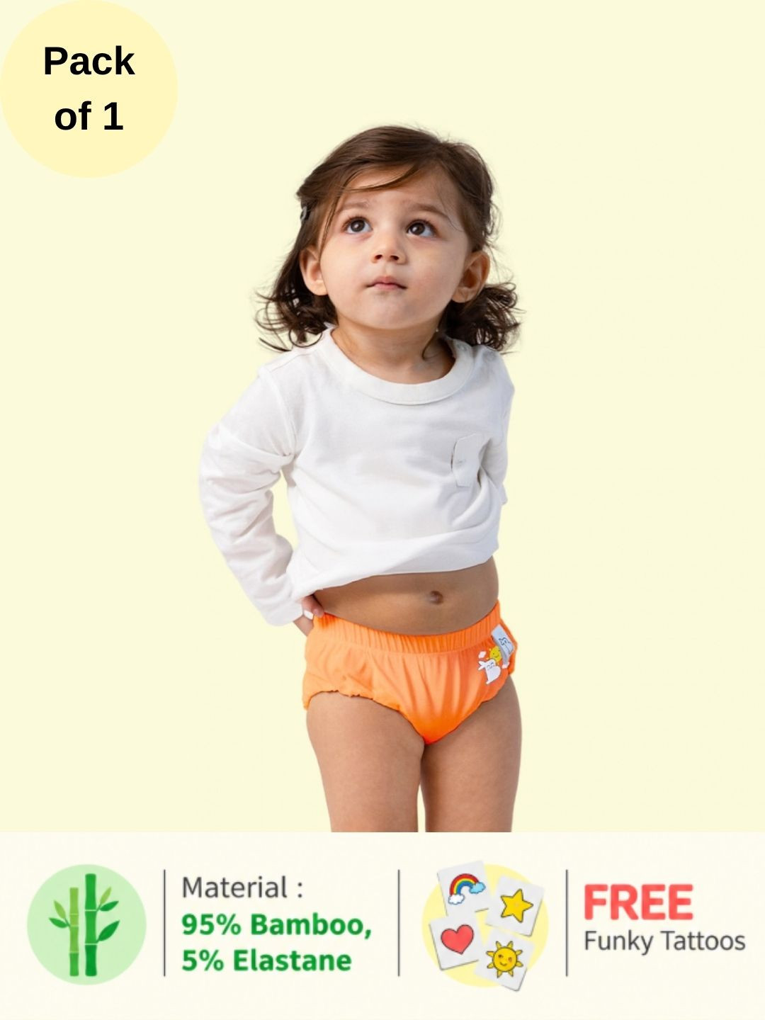SuperBottoms Kids Printed Supersoft Anti-Bacterial Basic Brief