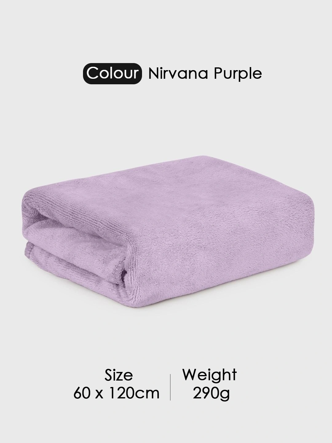 HOUSSE Pink Solid Microfiber 450GSM Super Soft Adult Regular Bath Towel-24x47In