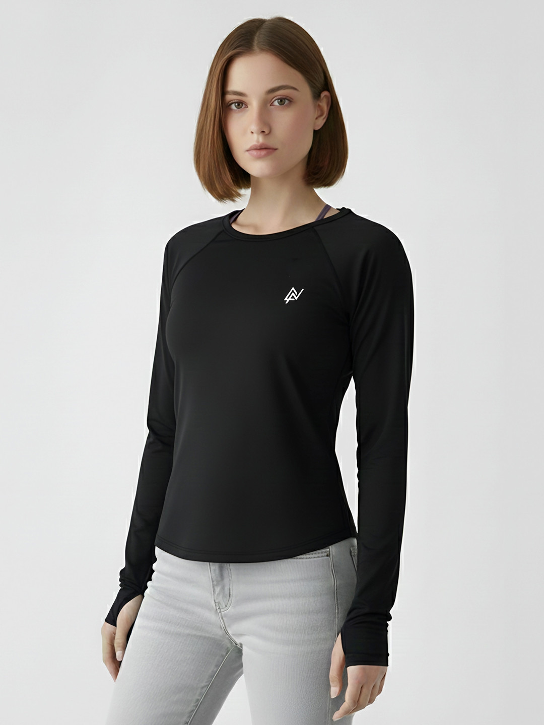 NEXSUS Women Full Sleeve Casual Fit Activewear TShirt