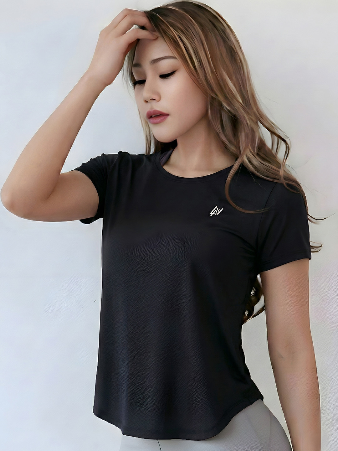 NEXSUS Women Brand Logo Compression T-shirt