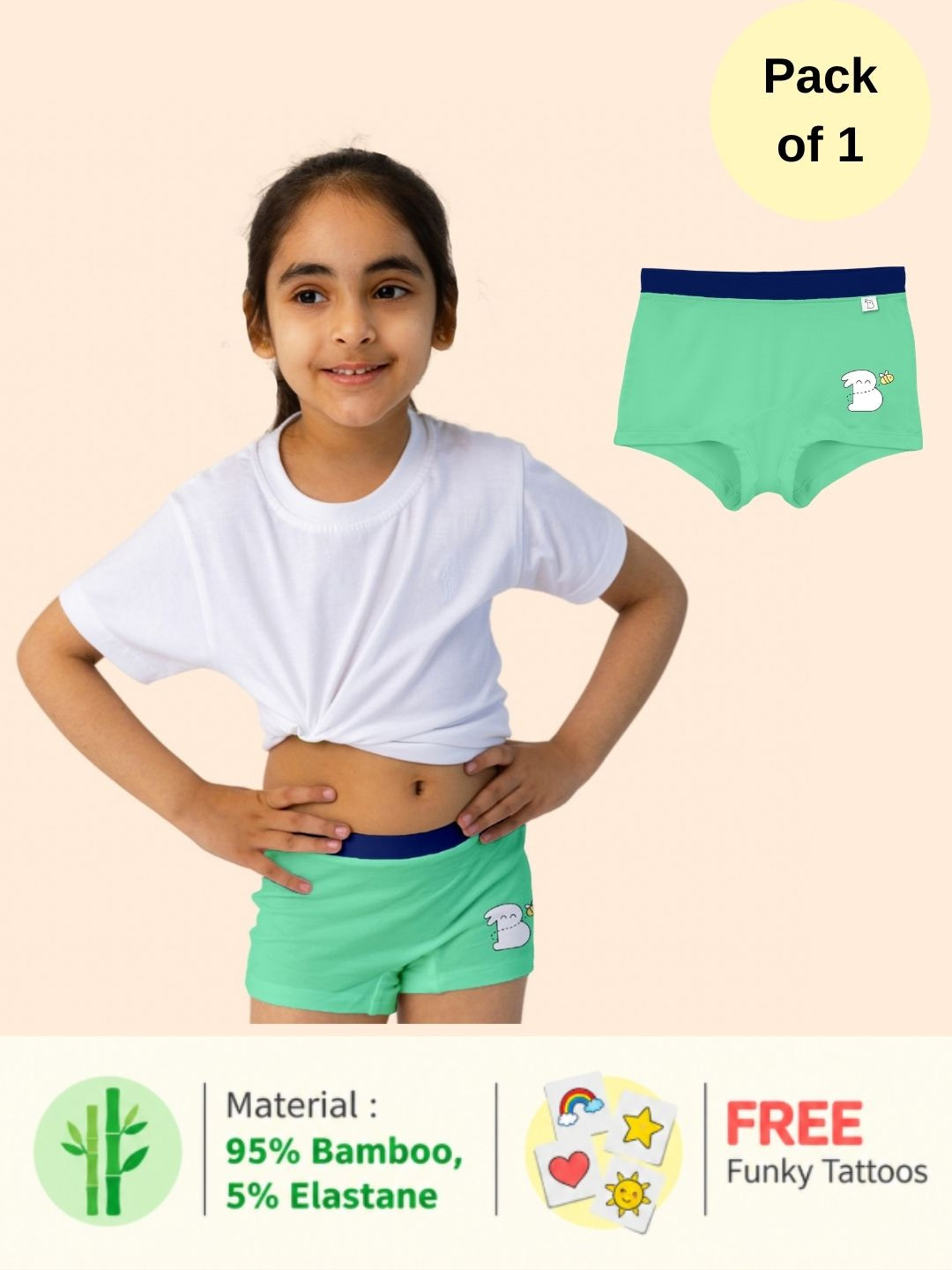 SuperBottoms Girls Printed Shorts