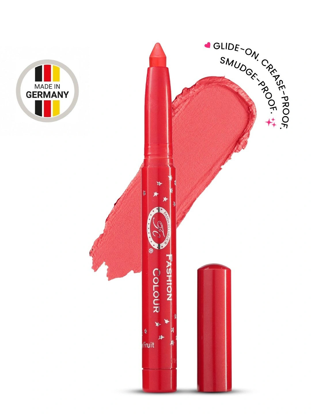 Fashion Colour Silky Smooth & Light German Eyeshadow Pencil - Poppy Red 05