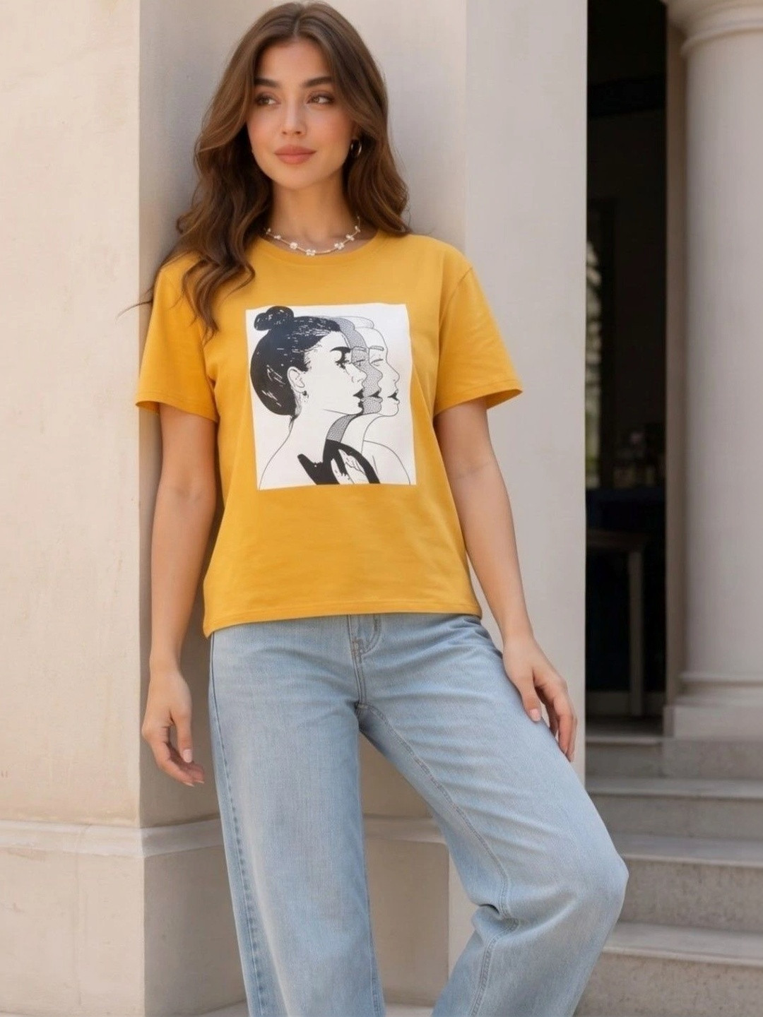 FABRICORN Women Graphic Printed T-shirt