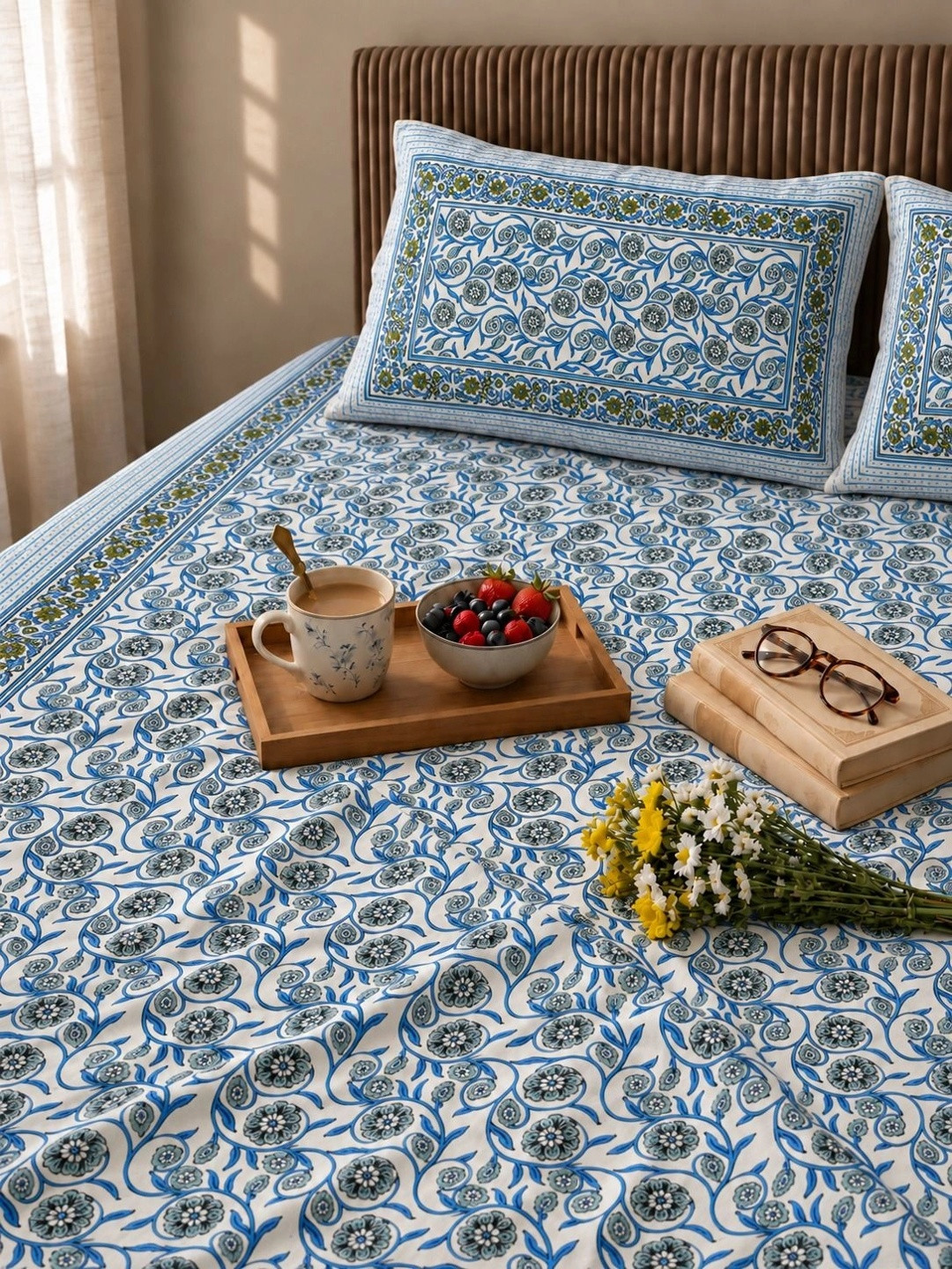 COZYKO Bedsheet King Size 180 TC - 90 Inch x 105 Inch