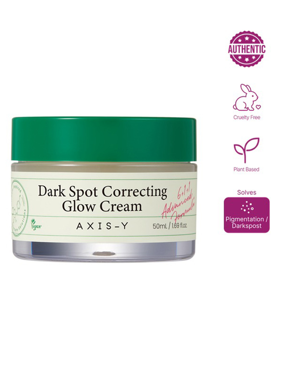 Axis-Y Dark Spot Correcting Glow Cream with Niacinamide & Alpha Arbutin - 50 ml
