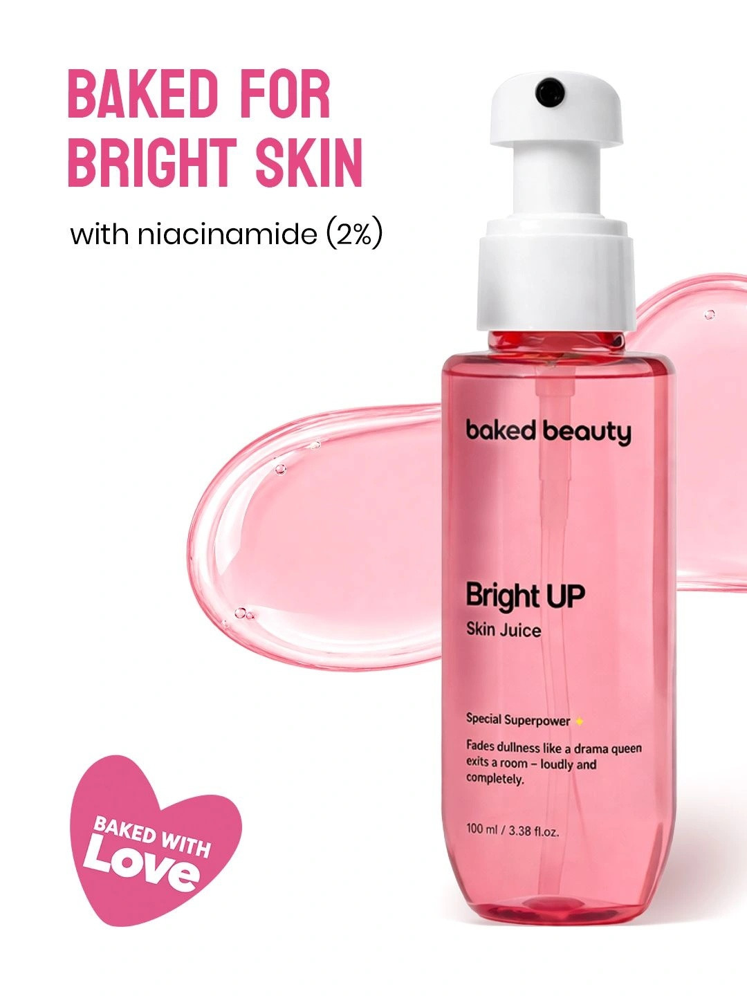 Baked Beauty Bright Up Skin Juice Brightening Toner For Glowing & Even-Toned Skin - 100 ml
