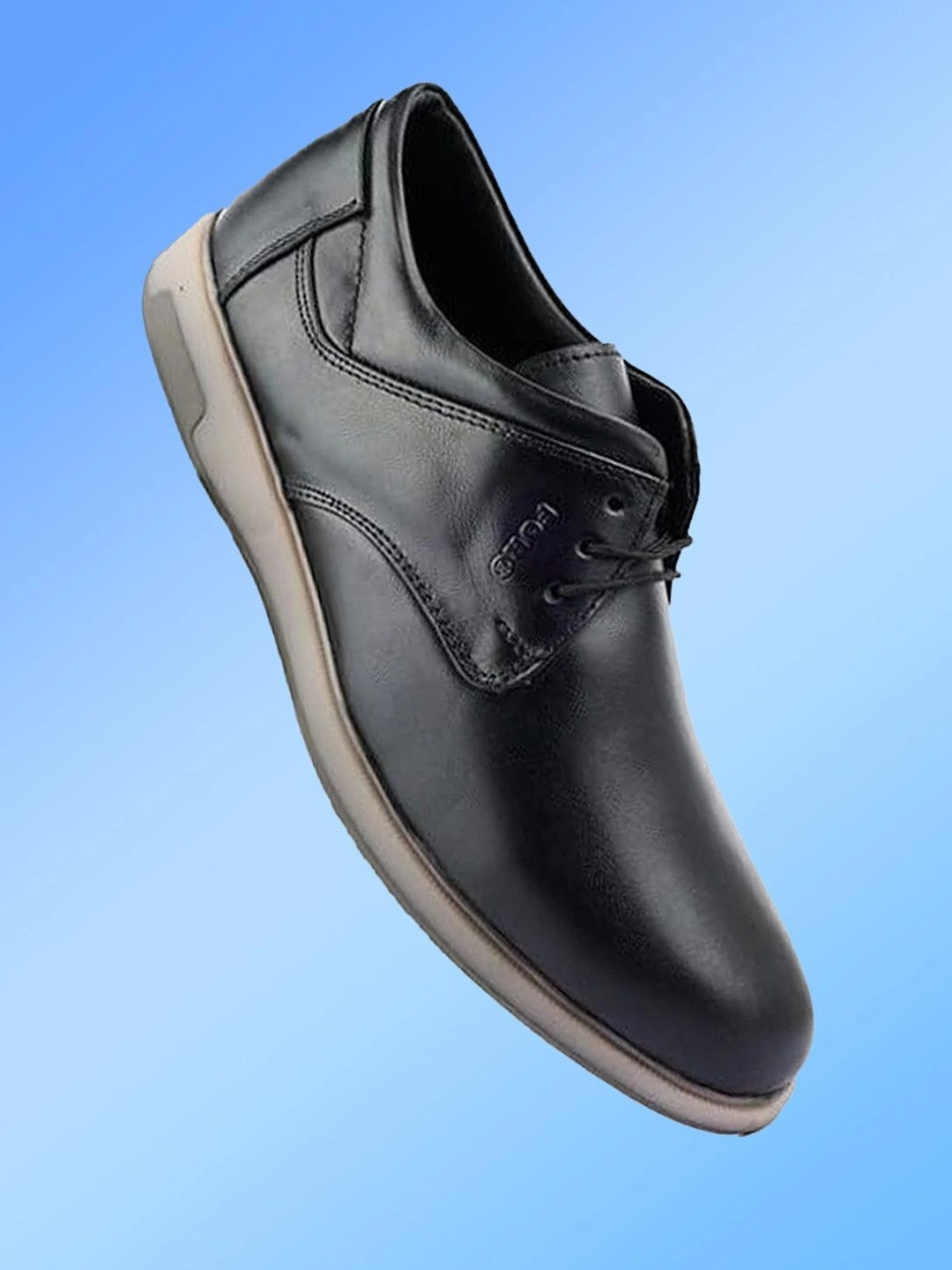 FOR-B Men Leather Round Toe Lace-Ups Formal Oxfords