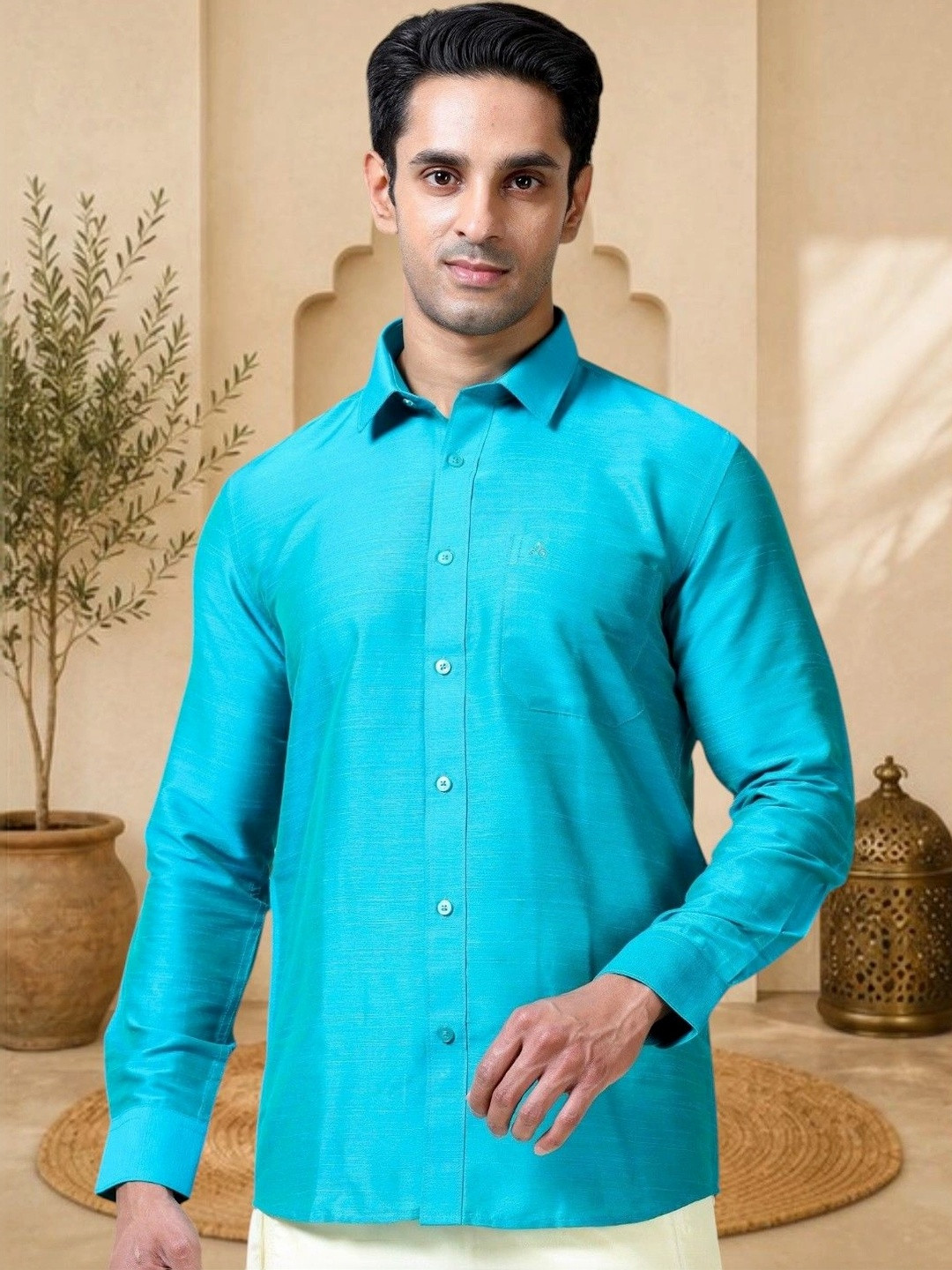 TATTVA Classic Slim Fit Long Sleeves Ethnic Shirt
