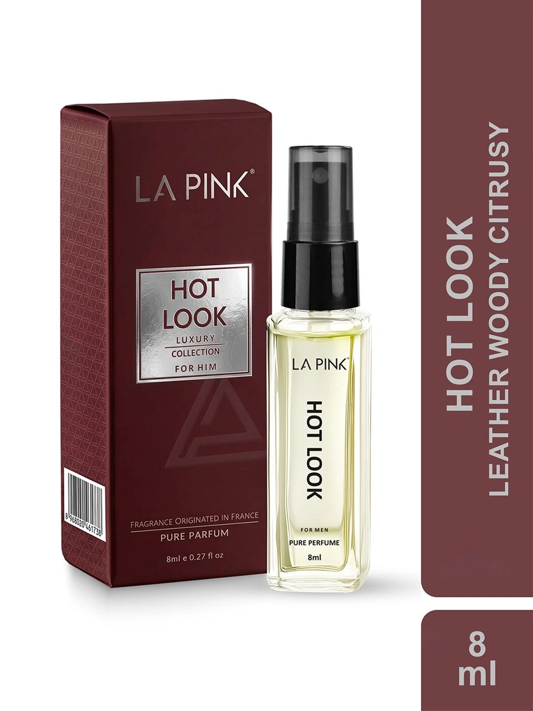 La Pink Men Hot Look Long Lasting Perfume - 8 ml