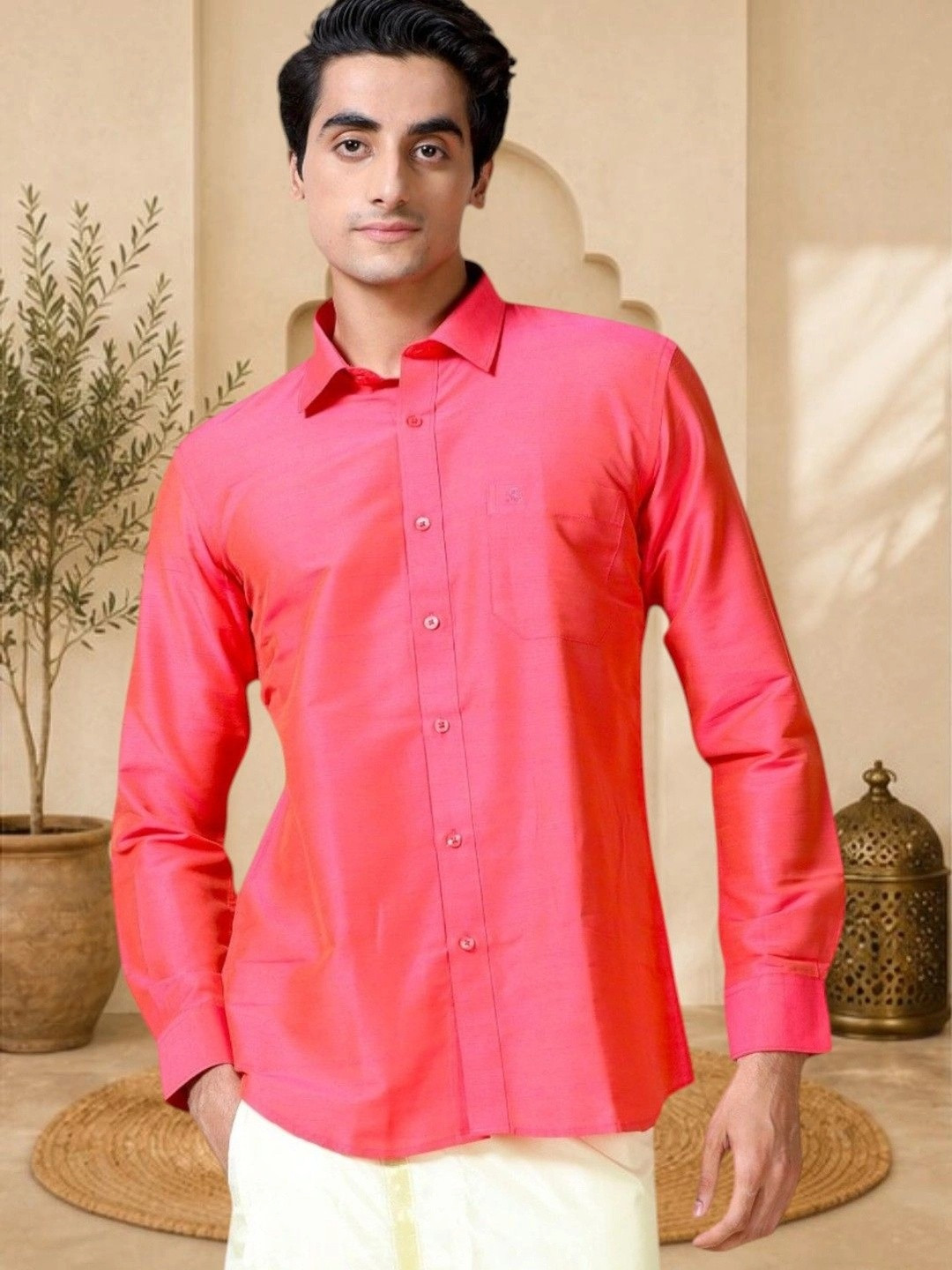 TATTVA Classic Slim Fit Long Sleeves Ethnic Shirt