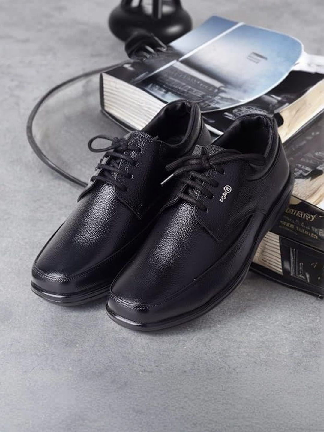 FOR-B Men Leather Formal Derbys