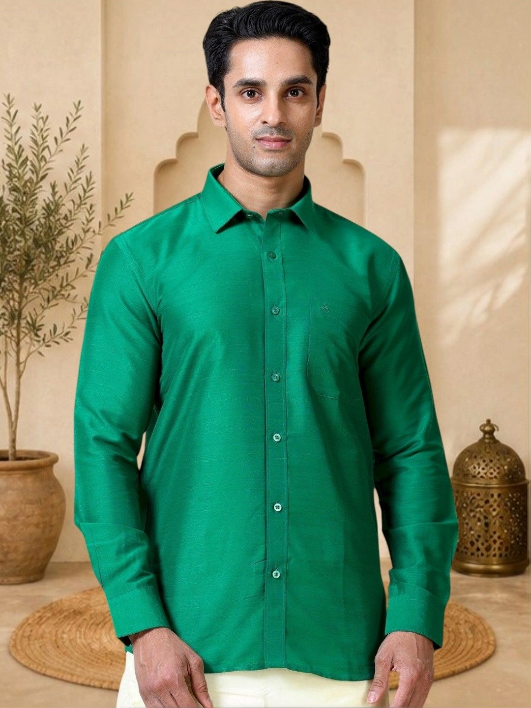 TATTVA Classic Slim Fit Long Sleeves Ethnic Shirt