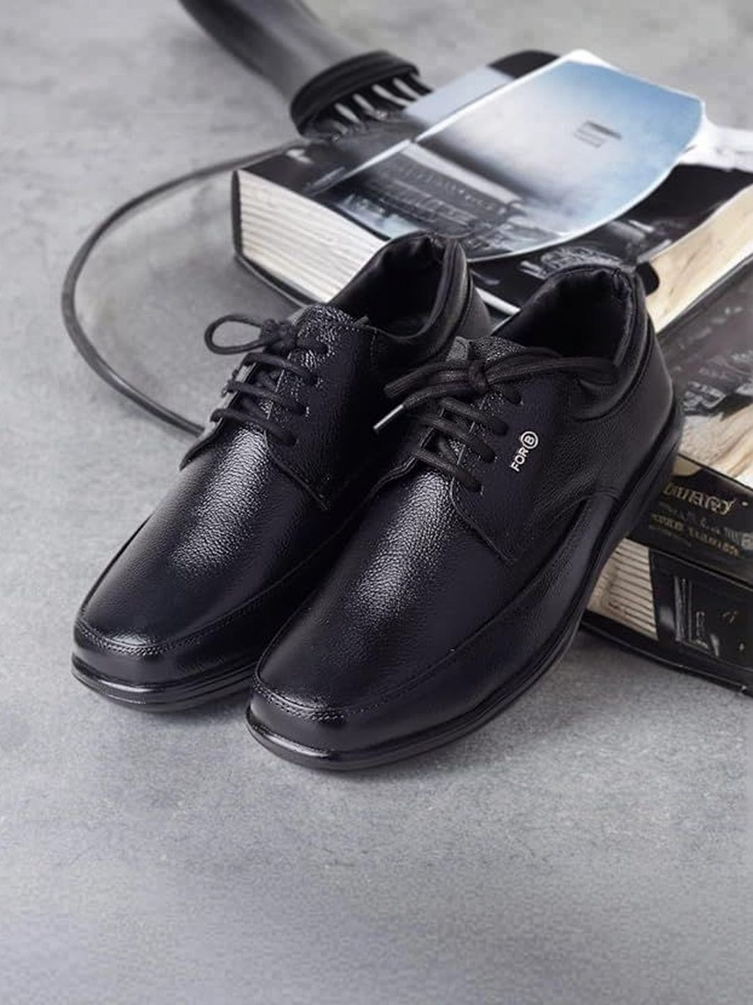 FOR-B Men Leather Formal Derbys