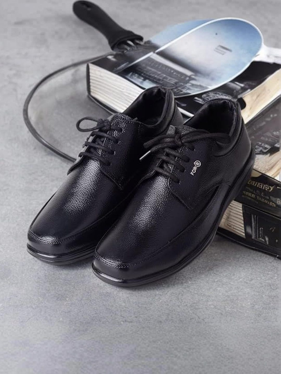FOR-B Men Leather Formal Derbys Pu Cushioned sole