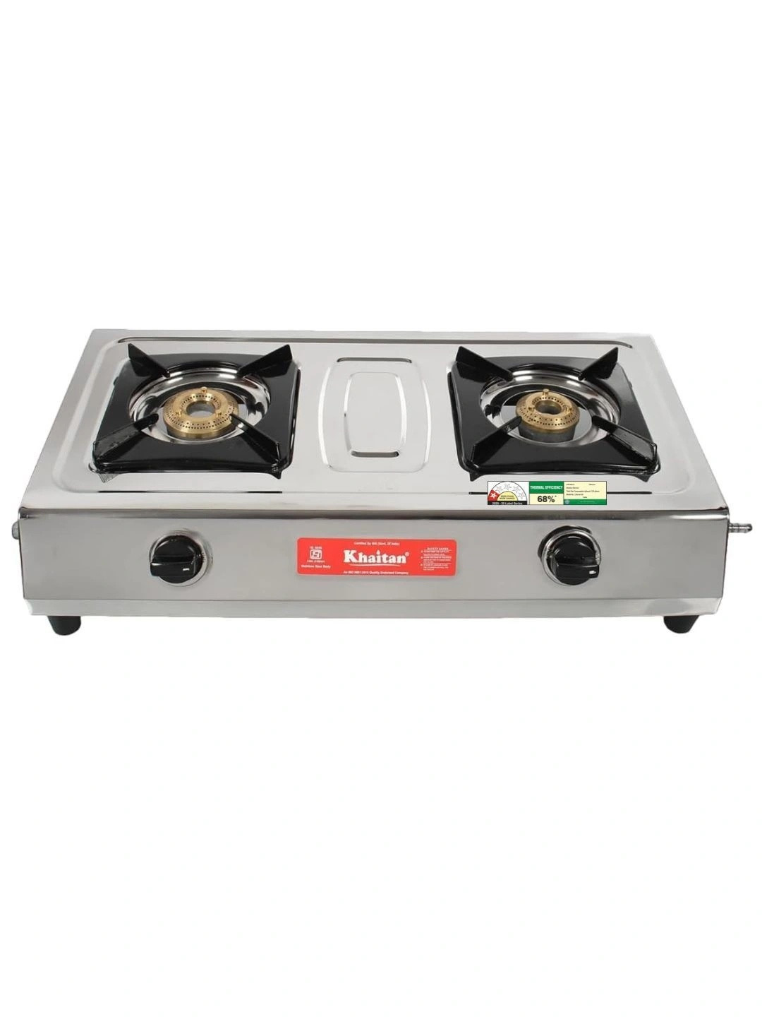 Khaitan Stainless Steel 2 Burner MAXIMA ISI Approved Gas Stove