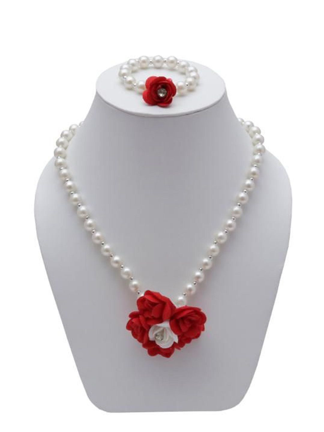 Daizy Girls Flower Necklace & Bracelet Jewellery Set