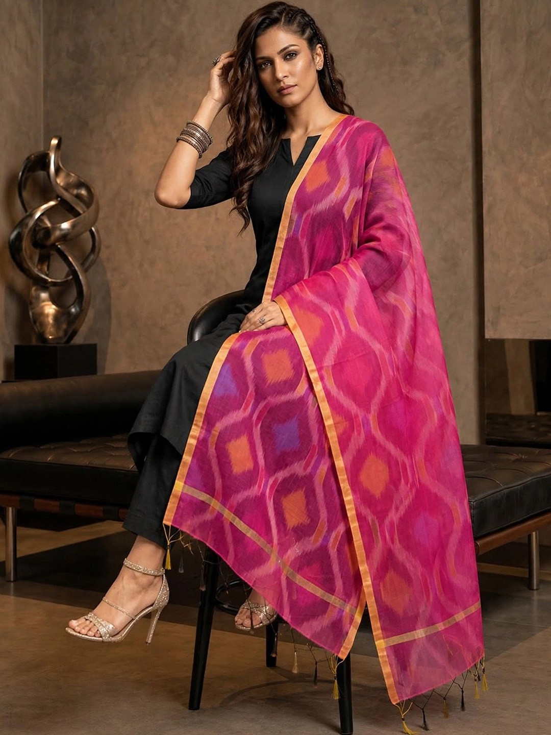 Urban Pallu Dyed Dupatta