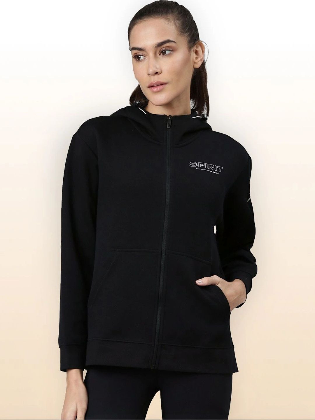 Xtep-Comfort Women Knitted Hoodie