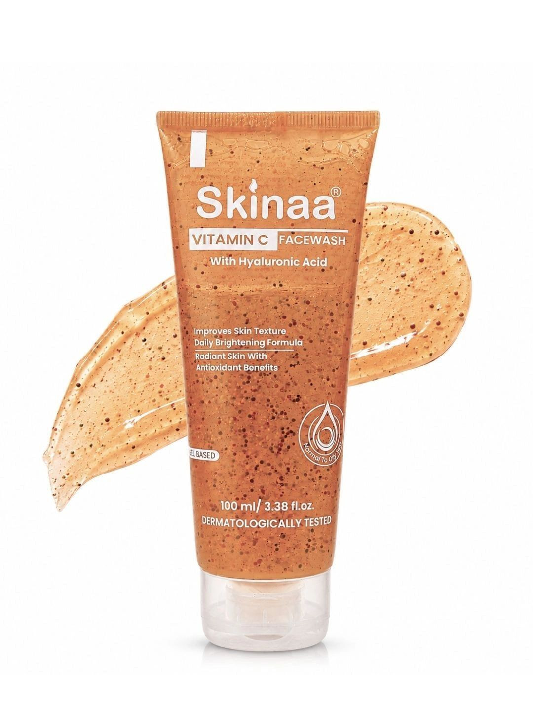 SKINAA Vitamin C Face Wash For Oily & Dry Skin Brightening Cleanser with Aloe vera 100ml