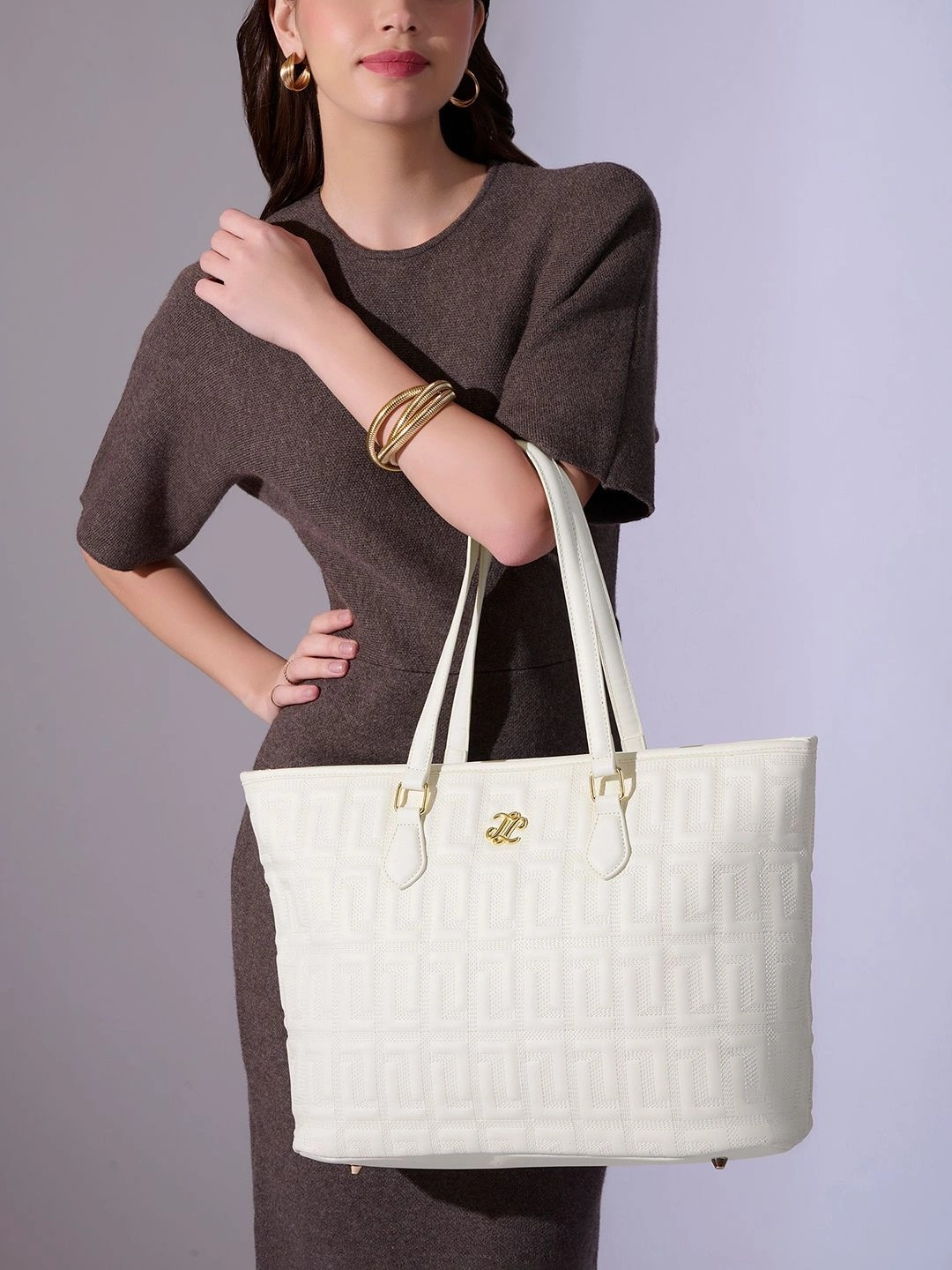 LAVIE Signature Women Quilt Rota Extra Large Pro 16 Inch Laptop Tote Handbag