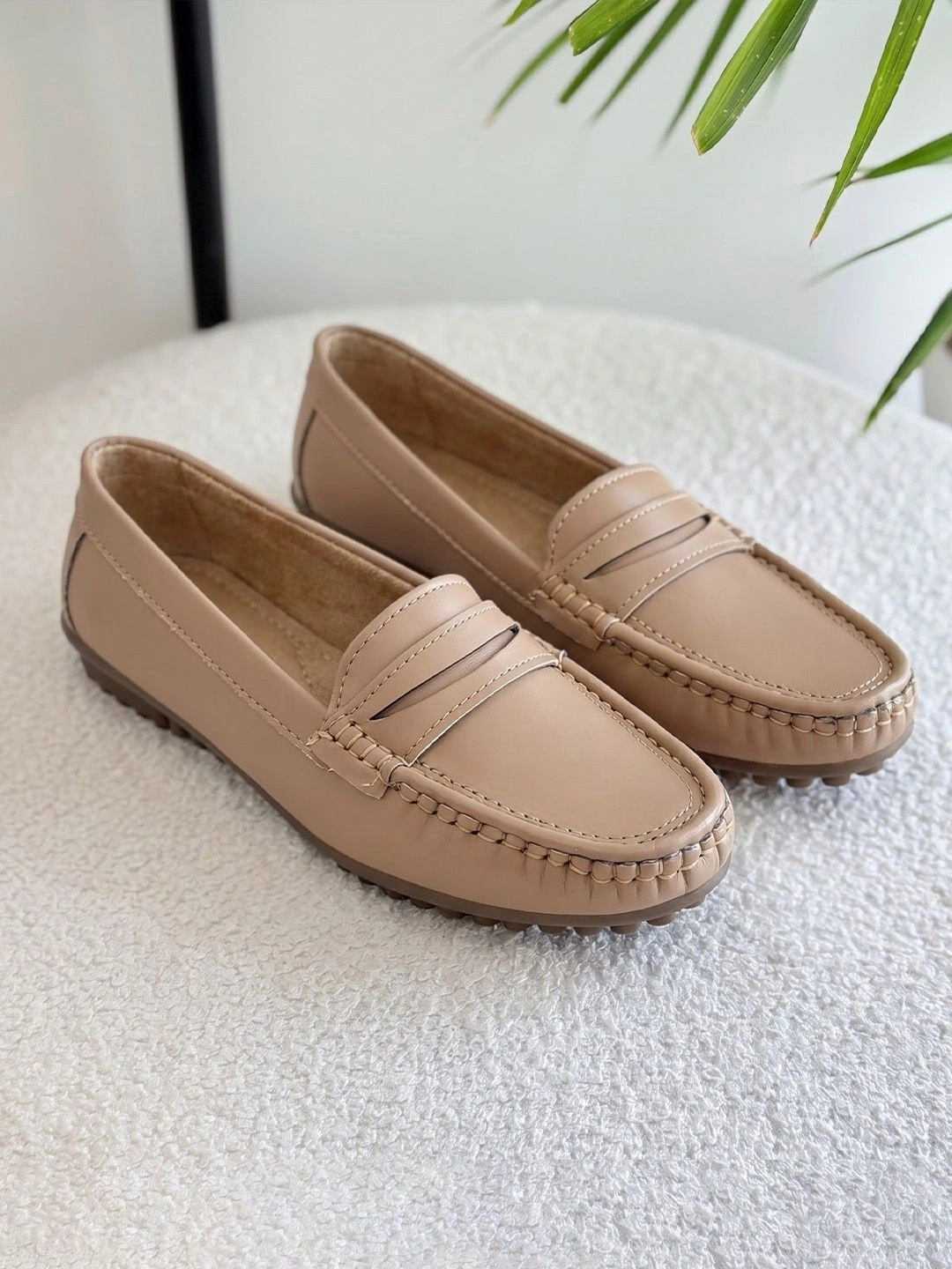 KARADDI Beige Comfortable & Lightweight Casual Shoes