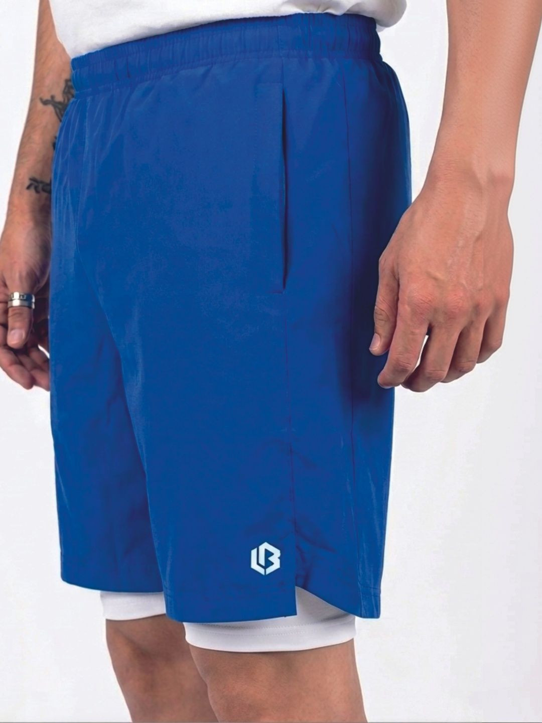 UNBEATEN 7 inch's Polyester Shorts Solid Regular Fit Low-Rise For Running Gym with Pockets