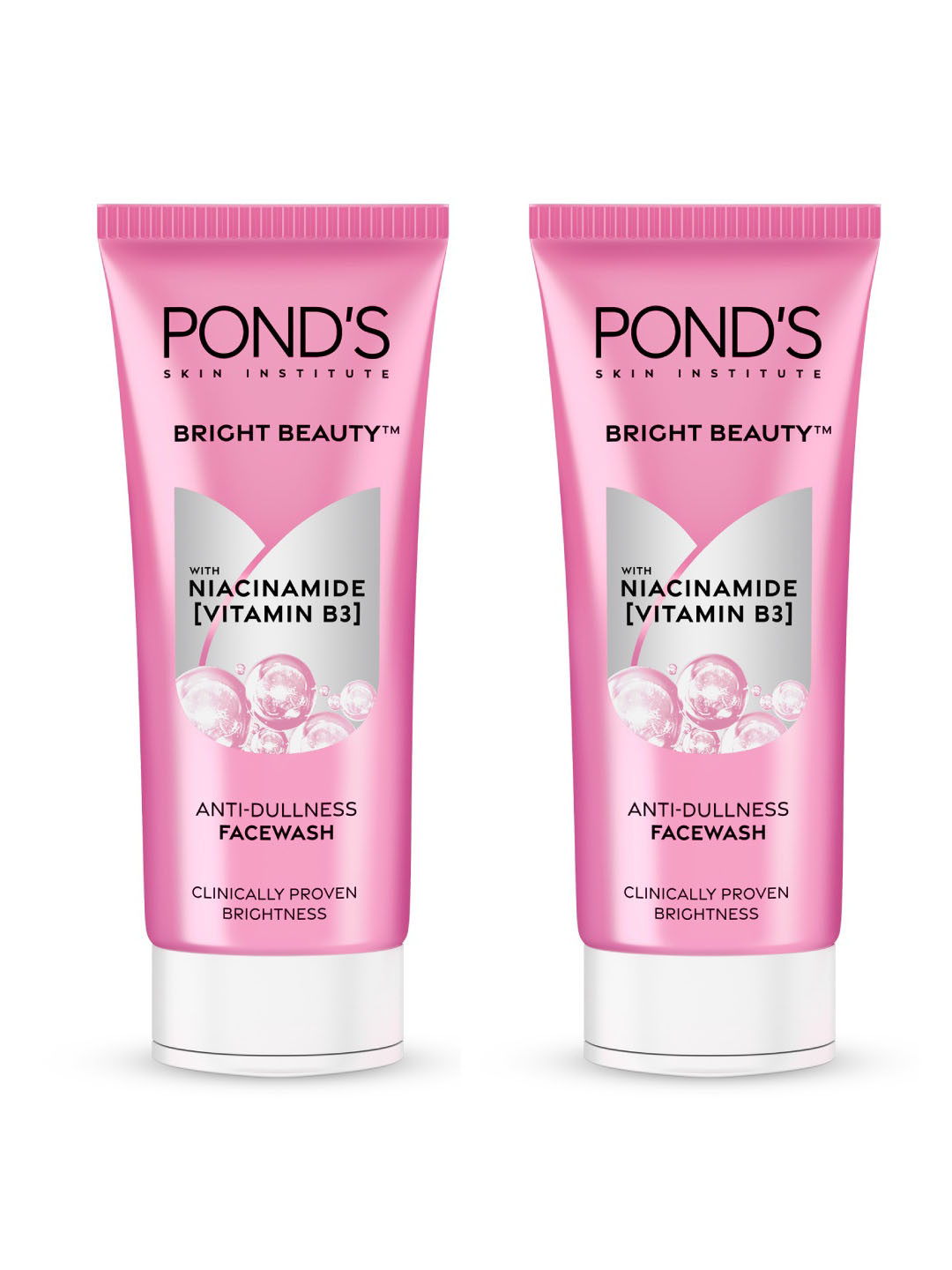 Ponds Set Of 2 Bright Beauty Spot-Less Glow Face Wash with Vitamin B3 - 200g Each