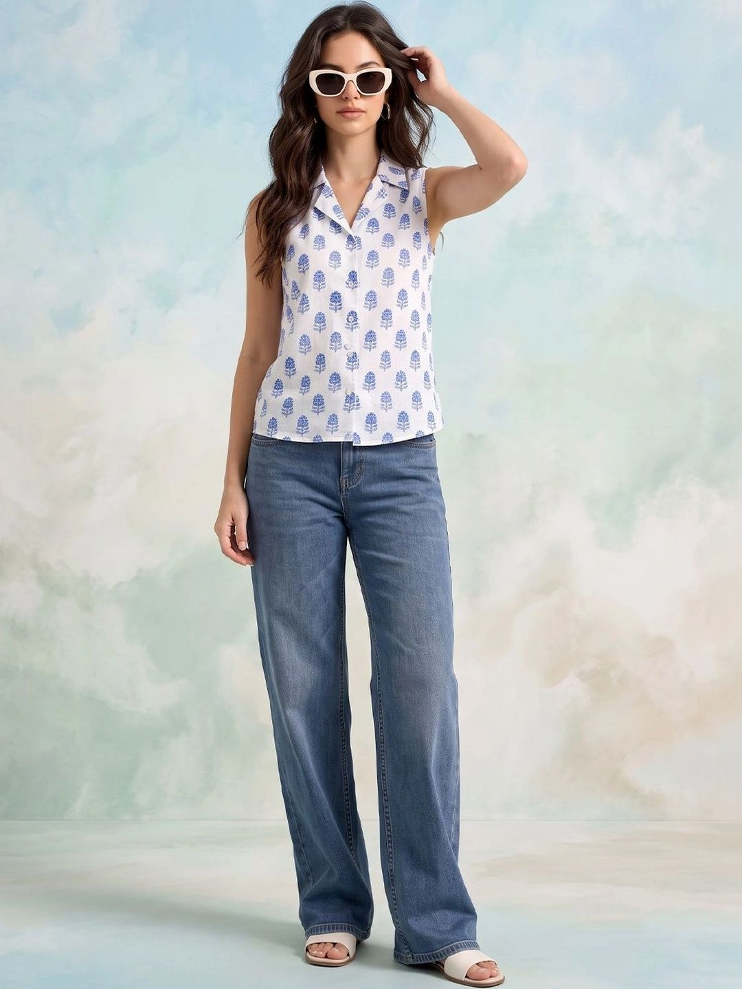 AADVIKA Women Floral Print Top