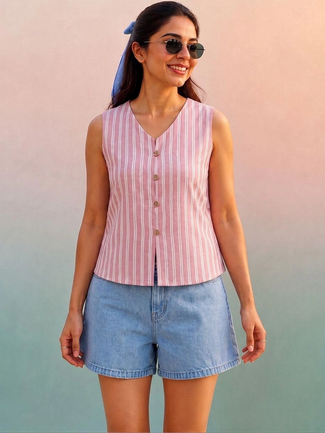 AADVIKA Women Striped Top