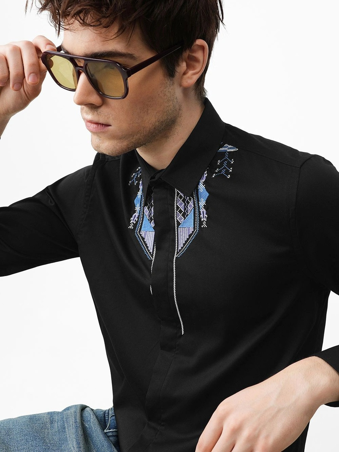 Banana Club Men Classic Slim Fit Party Shirt