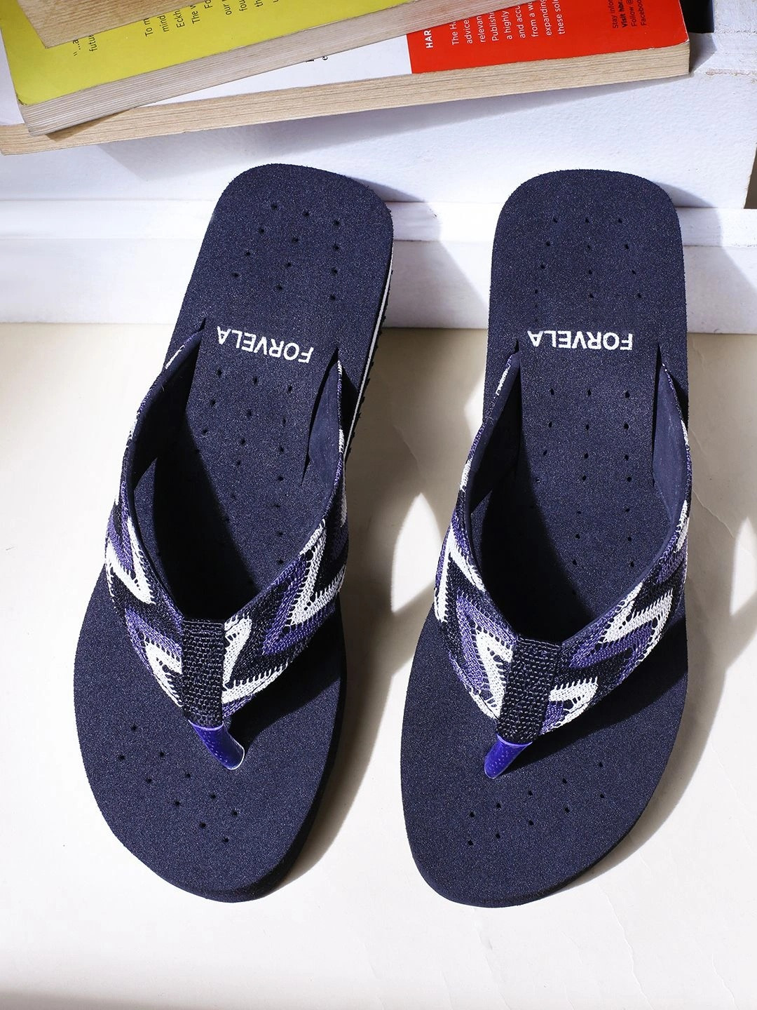 FORVELA Women Ortho Soft & Comfortable Orthopedic Footbed Health Slippers Thong Flip-Flops