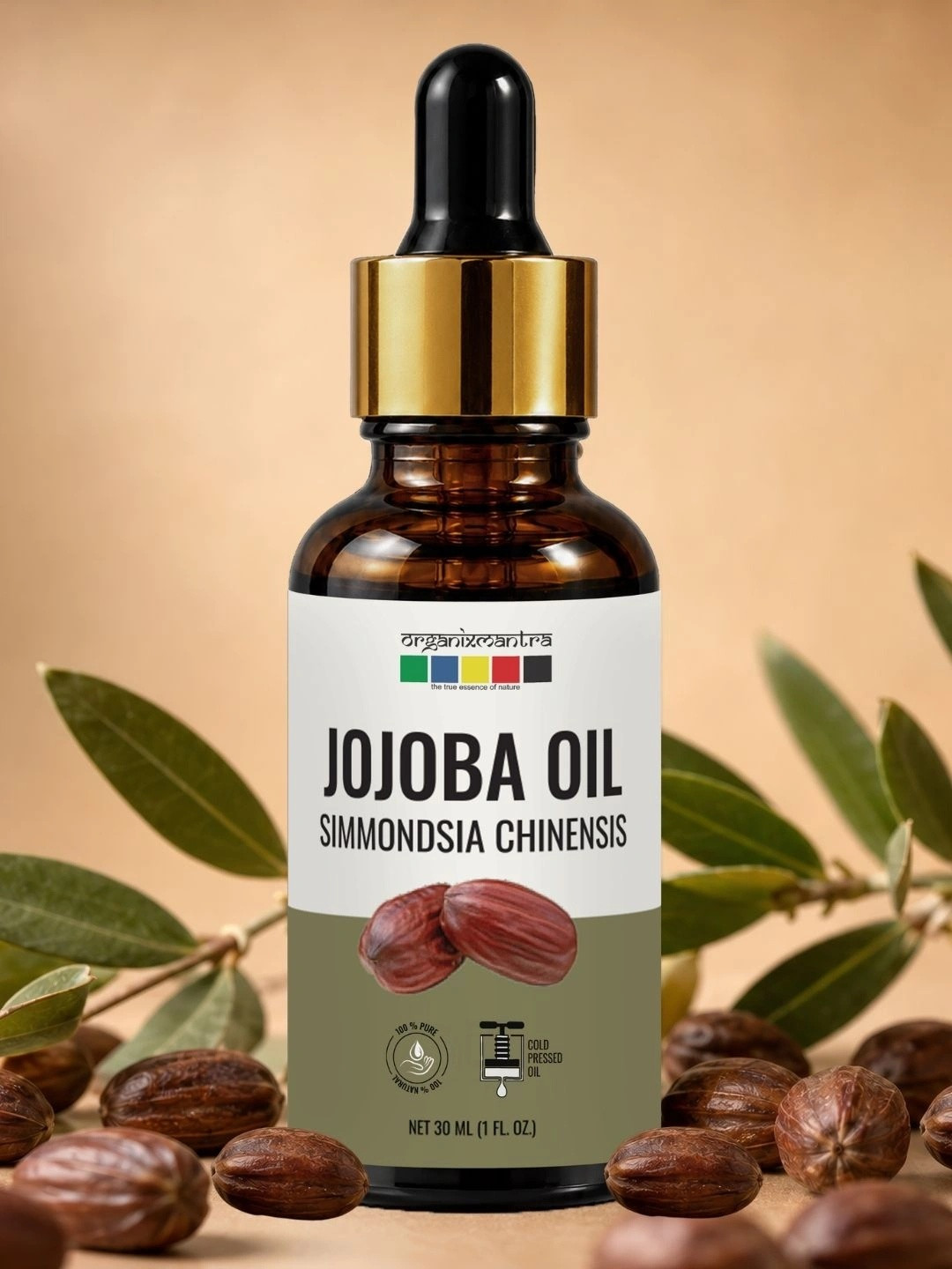 Organix Mantra Cold Pressed Organic Jojoba Oil - 30ml