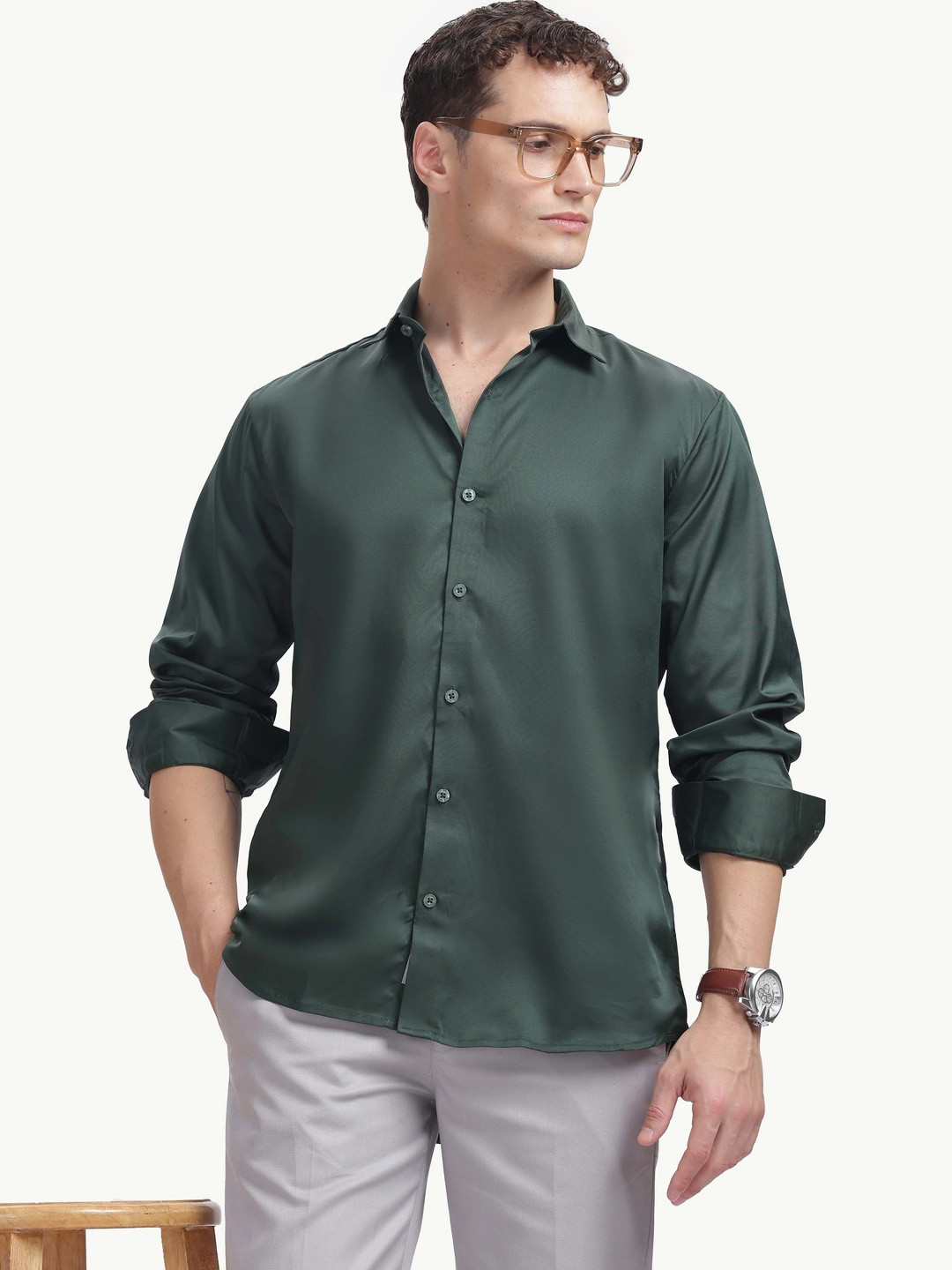 BS BLUE SQUAD Men Slim Fit Casual Shirt