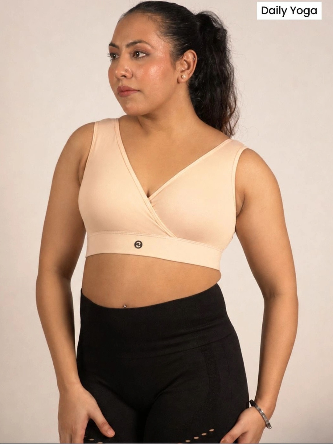 House Of Zelena EasyMove Non-Padded Cotton Yoga & Nursing Bra