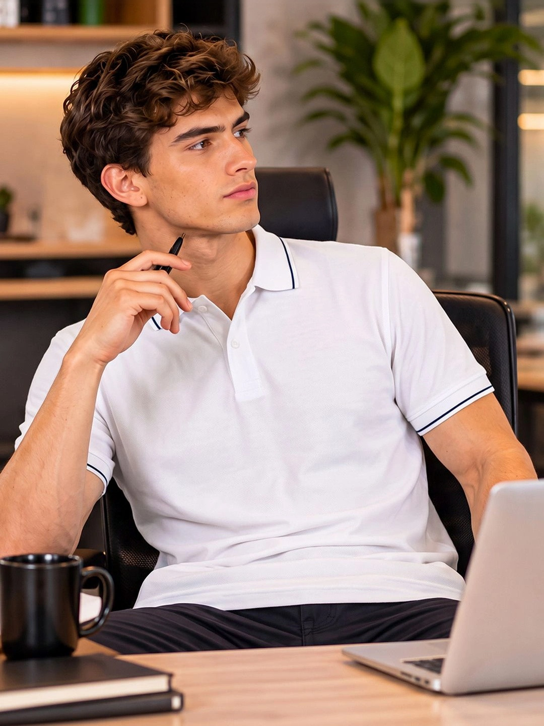 Bewakoof Men Polo Collar T-shirt