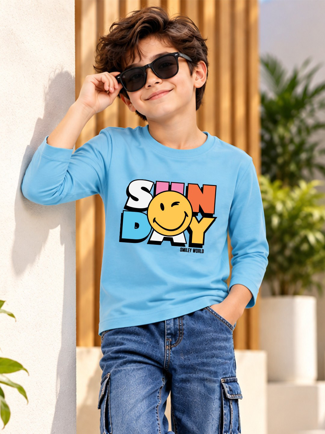 YK X Minute Mirth Boys Graphic Printed T-shirt