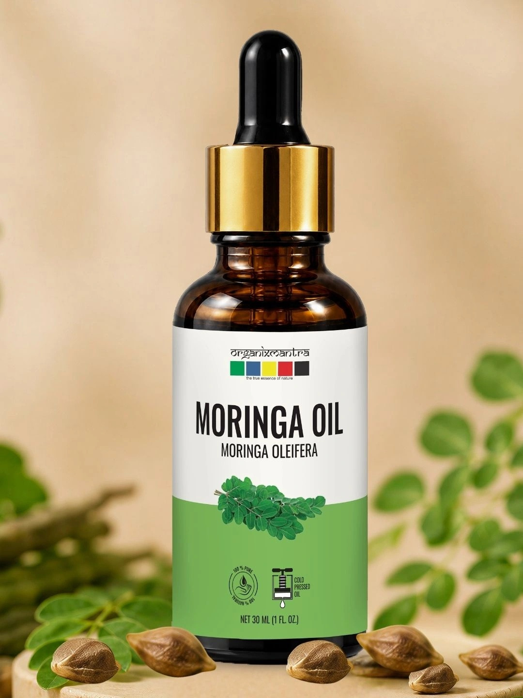 Organix Mantra Cold Pressed Organic Moringa Oil - 30ml