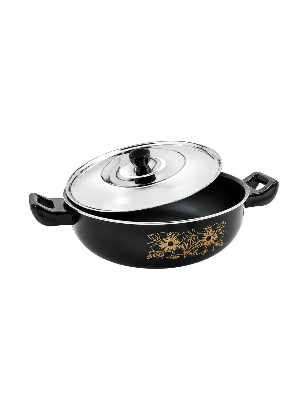 cookpro Black Induction Base Cast Iron Kadhai and Wok