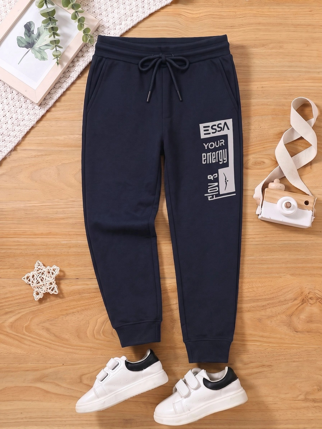 ESSA Boys Regular Fit Typography Training Joggers