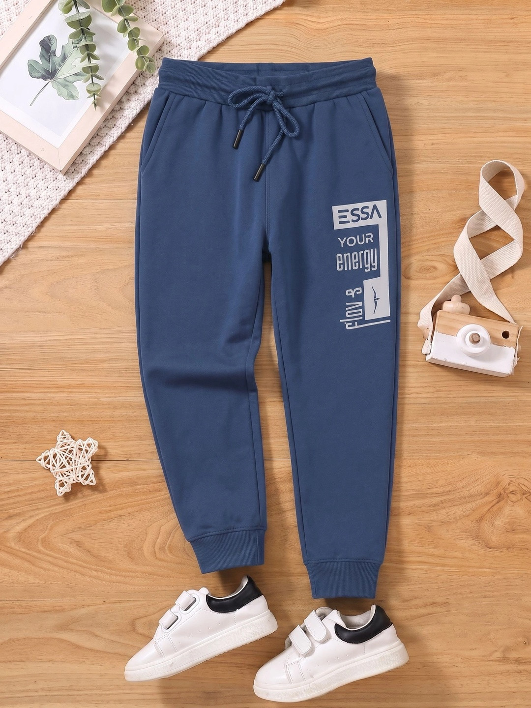 ESSA Boys Regular Fit Typography Training Joggers